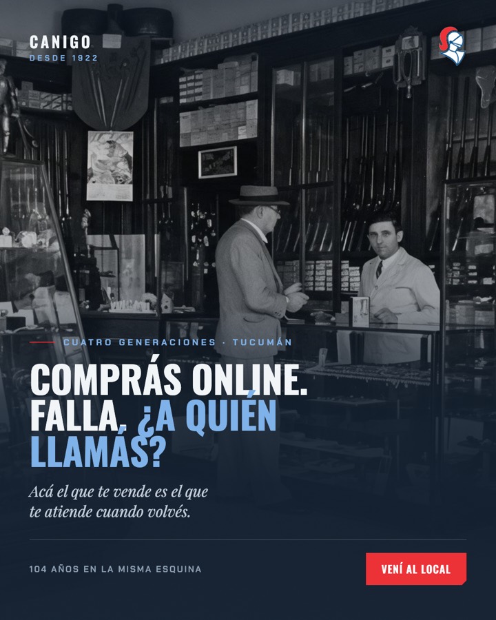 Pieza publicitaria sobre atención en el local
