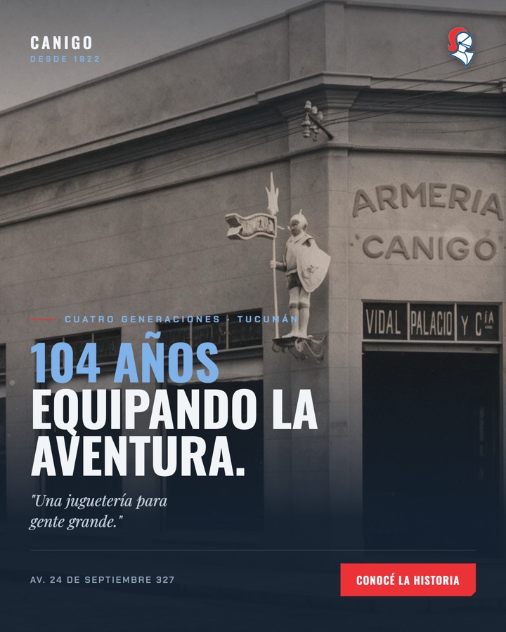 Pieza publicitaria de marca Canigo